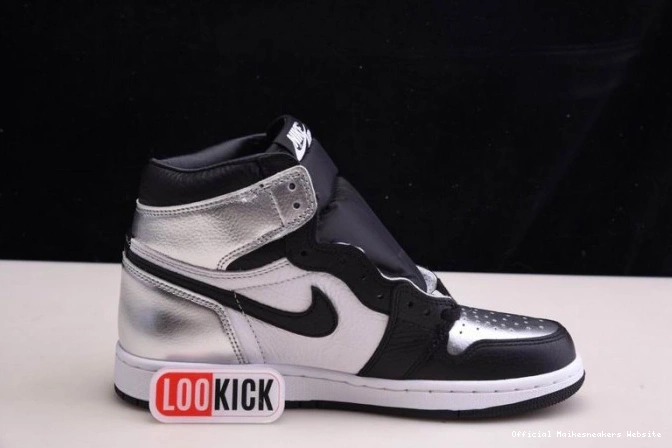 Official Maikesneakers JORDAN 1 WMNS AIR CD0461-001 SILVER TOE HIGH OG 0729